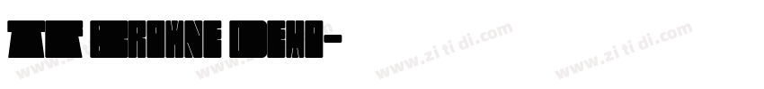 TF Browne Demo字体转换 TF Browne Demo字体转换